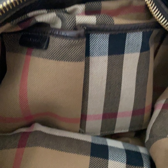 Large Burberry Leather Hobo ‘Malika’ Bag - Picture 8 of 10
